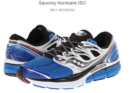 过期 saucony索康尼 hurricane iso 男款旗舰级跑鞋约260元