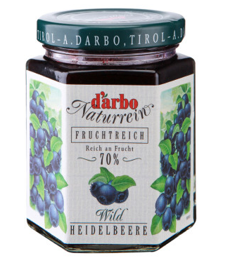 过期 限地区:darbo 德宝 蓝莓果酱 200g*220.86元(2件7折)