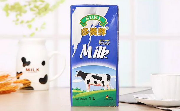 过期 限华东:suki 多美鲜 全脂牛奶 纯牛奶 1l4.4元