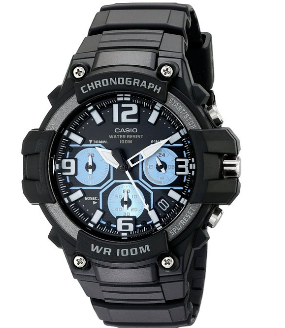 casio 卡西欧 mcw-100h-1a2vcf 男士光动能计时手表